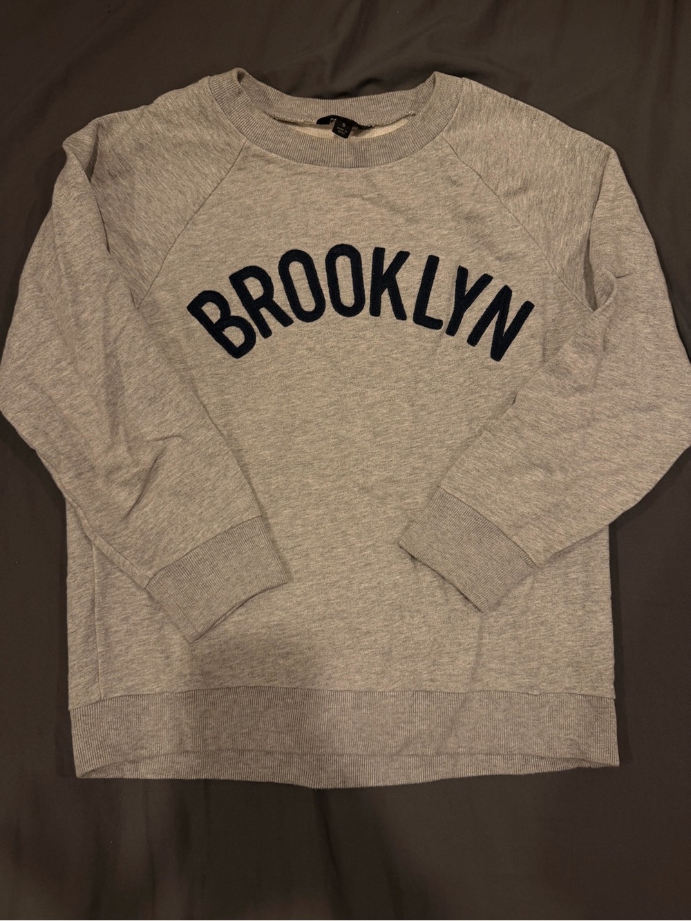 J. Crew Light Gray 'BROOKLYN' Crewneck Sweatshirt